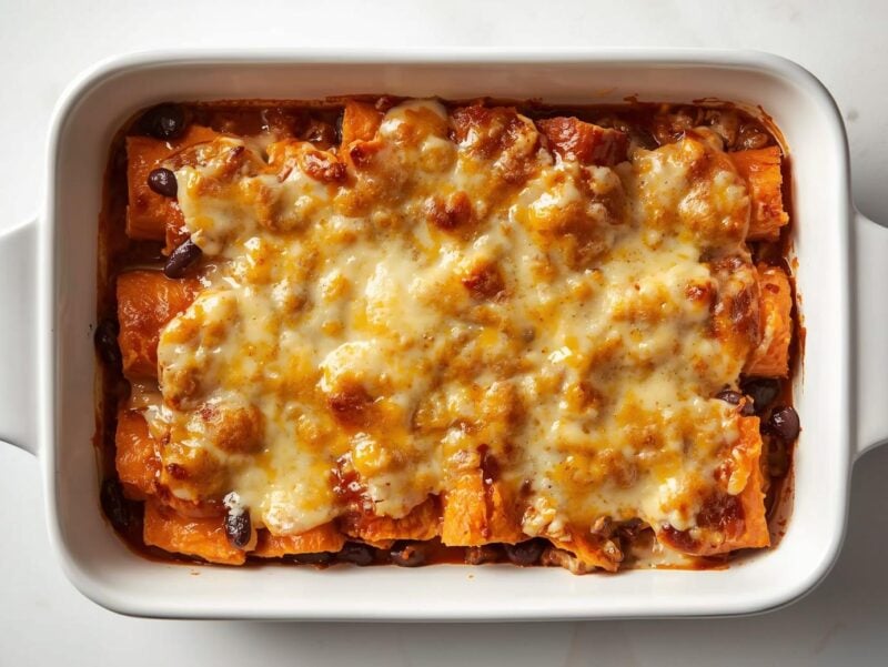 Sweet Potato Black Bean Enchiladas