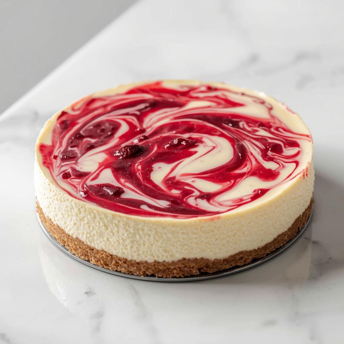 White Chocolate Raspberry Cheesecake 