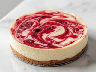 White Chocolate Raspberry Cheesecake