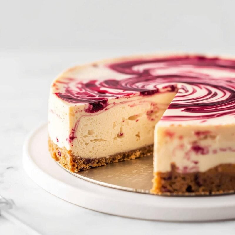 White Chocolate Raspberry Cheesecake 