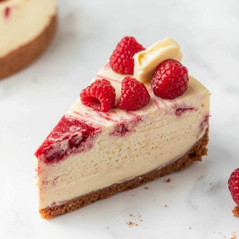 White Chocolate Raspberry Cheesecake 