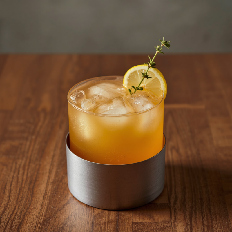 Peach Bourbon Cocktail