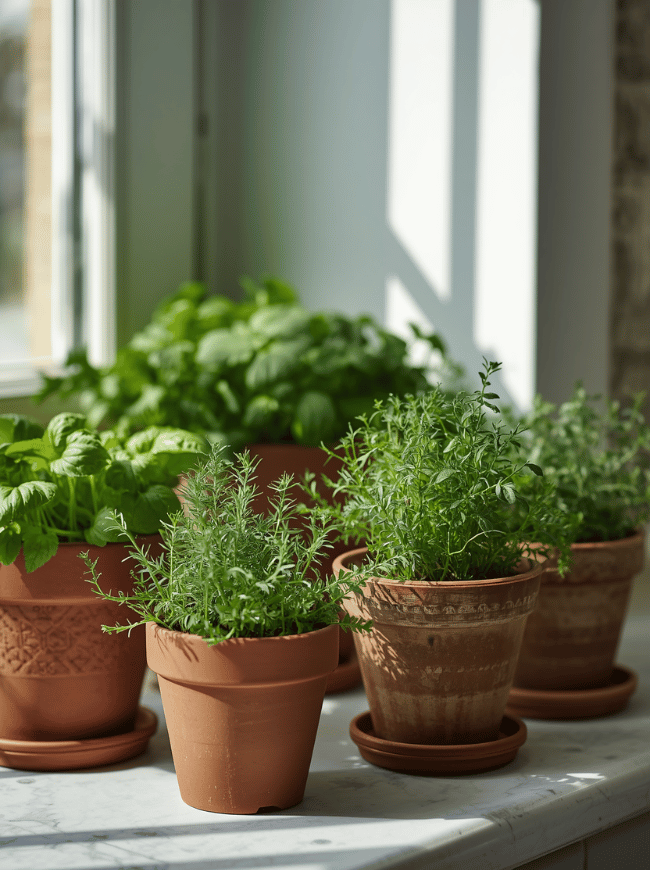 Classic Kitchen Herb Pots