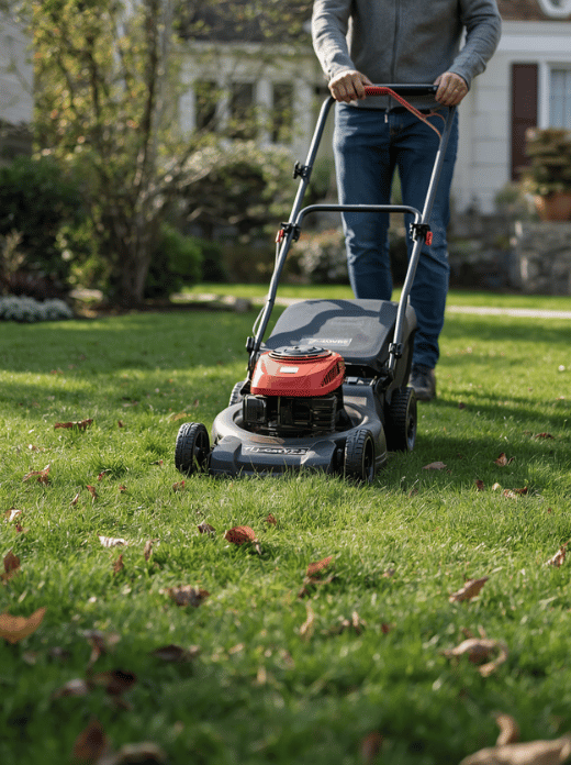 Mow the Lawn One Last Time Rating: ★★★★★ | Effort: 🟢 Easy Mow the lawn slightly shorter than you did during summer, but avoid cutting it extremely low. A final height of about 2 to 3 inches works for many cool-season lawns, although the best height depends on the grass type and local climate. Remove clippings and leaves from the lawn before the first prolonged freeze.