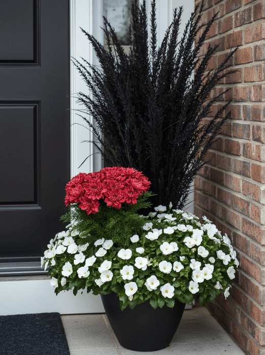 Fall Flower Container Combinations for a Porch