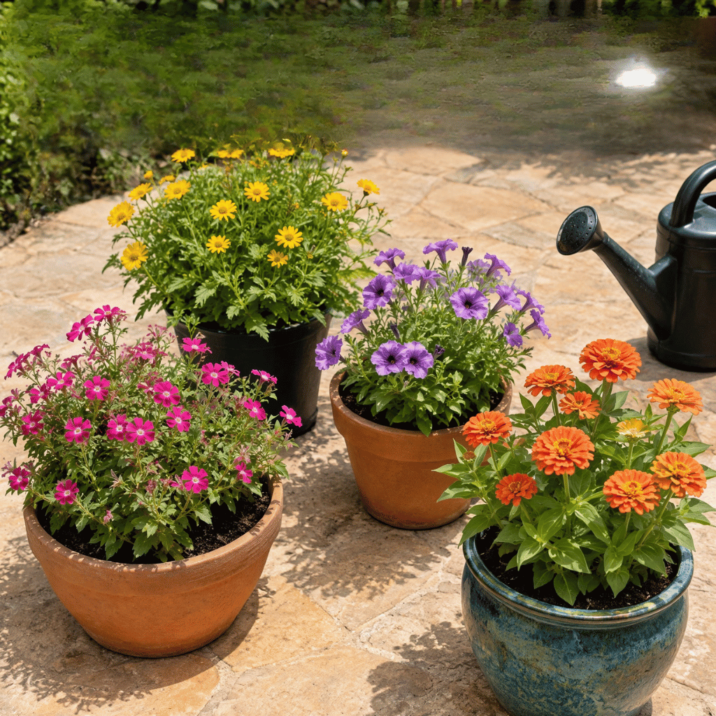 How Often to Water Potted Flowers