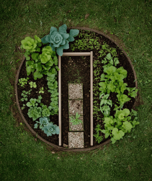 Small Backyard Cutting Garden Layout