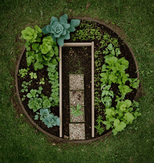 Small Backyard Cutting Garden Layout