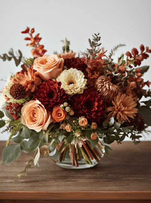 How to Make a Fall Flower Centerpiece With Grocery Store Flowers