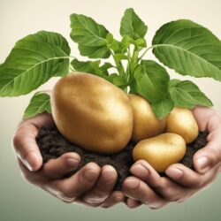 Potato Growing in Buckets