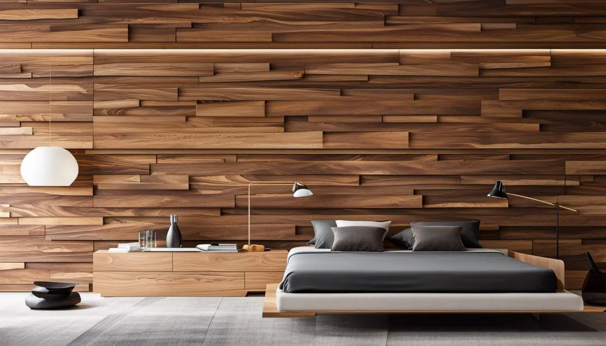 Various examples of wood wall designs, showcasing the versatility and aesthetic appeal of wood in interior design.